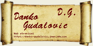 Danko Gudalović vizit kartica
